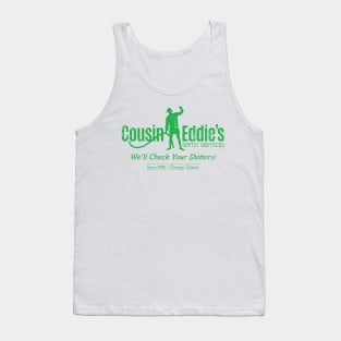 Cousin Eddie's Septic Services (green print) Tank Top
